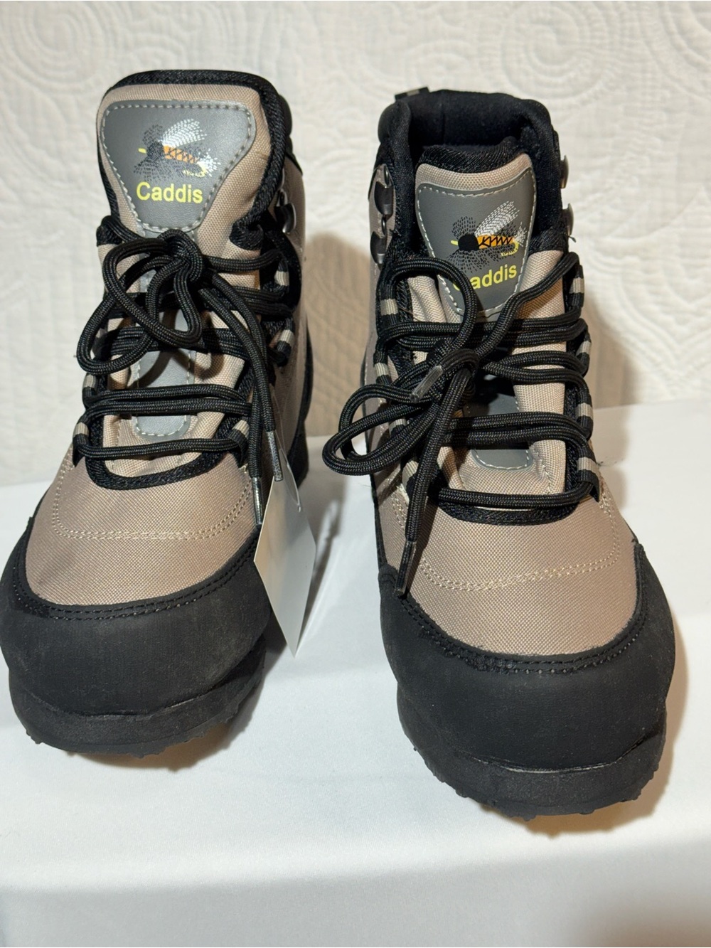 Caddis Wading Boots Tan Black Fly Fishing Hiking Utility Boots NWT
Women Size 8